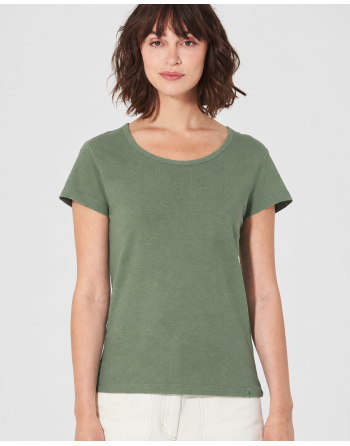 THC Exklusiv Damen T-Shirt Hanf/Bio-Baumwolle Normal Fit - herb [7f88780fb164f87f5c2d6618f474eb86]