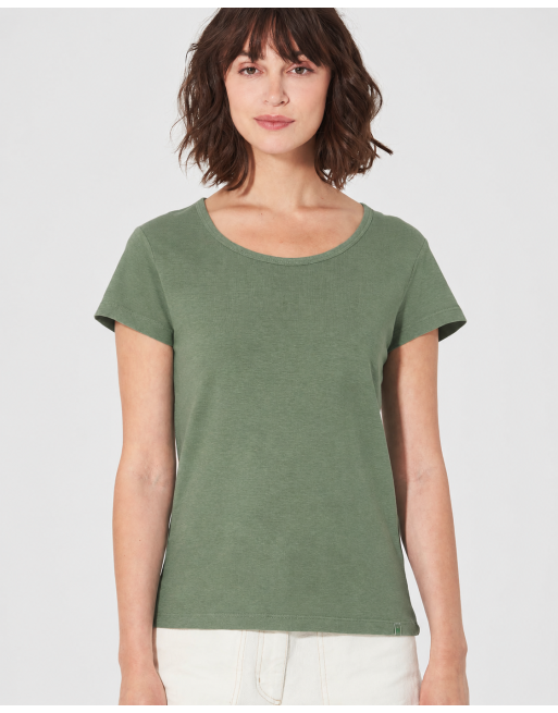 THC Exklusiv Damen T-Shirt Hanf/Bio-Baumwolle Normal Fit - herb [7f88780fb164f87f5c2d6618f474eb86]