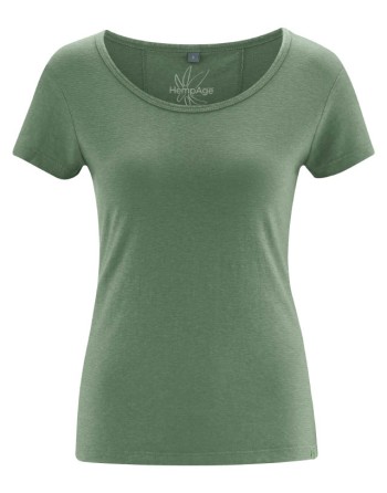 THC Exklusiv Damen T-Shirt Hanf/Bio-Baumwolle Normal Fit - herb [bcbe6a89399a863e10aa07b819536ae9]