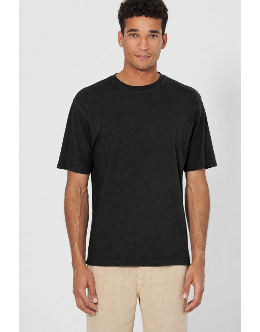 Basic T-Shirt Hanf/Biobaumwolle Casual Fit - black [7149abe65d28255a168196ad2bdee726]