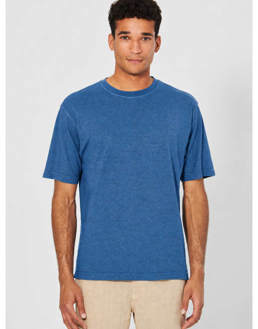 Basic T-Shirt Hanf/Biobaumwolle Casual Fit - sea [ee9099ffb8a05da9192fe6415436b90b]