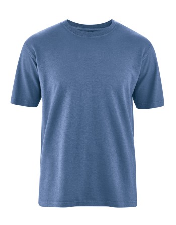 Basic T-Shirt Hanf/Biobaumwolle Casual Fit - blueberry [2365140c656ffad9d5e6043493b843b3]