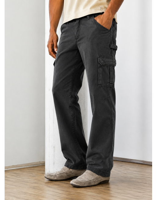 Robuste Cargohose aus Hanf/Biobaumwolle - black [ee28cac811c768d0d1af39e84bd650b8]