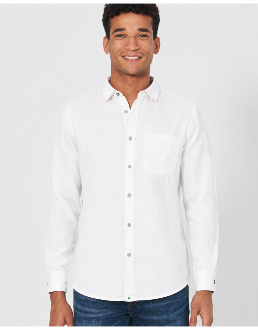 Reines 100% Hanfhemd Herren - Normal Fit - white [2875b56c17b2dc494cd6838f59fc9d5a]