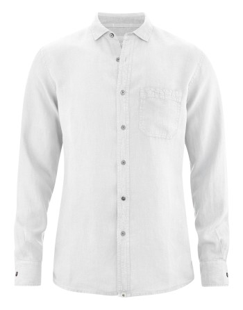 Reines 100% Hanfhemd Herren - Normal Fit - white [5e4903c8679900ed06a2dbdd900cd752]