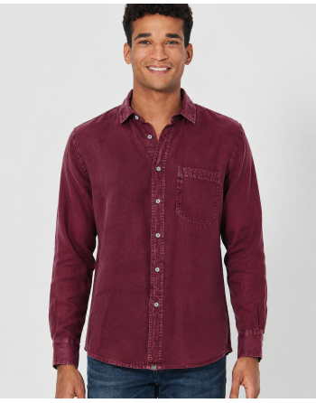 Reines 100% Hanfhemd Herren - Normal Fit - rioja [5f3cae0b8ea2d223ec2cc4cbd7f2e383]