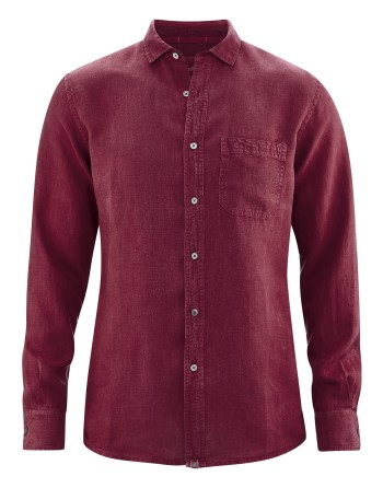 Reines 100% Hanfhemd Herren - Normal Fit - rioja [4636ce517d003f4acd5ac69af8a4b594]