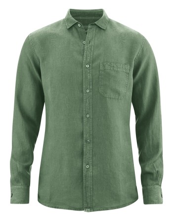 Reines 100% Hanfhemd Herren - Normal Fit - herb [8436a9a829fe6ca7d5088562d78319b3]
