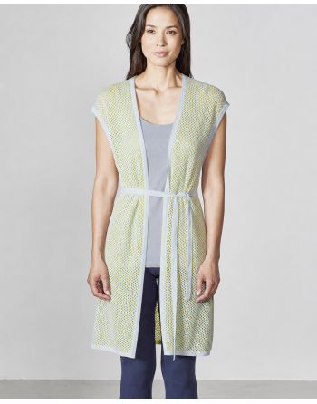Luftige Mesh-Weste Hanf/Biobaumwolle Normal Fit - apple [641fc9ecae9c612c6842d583685e62c3]