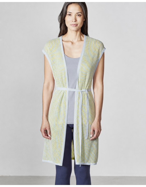 Luftige Mesh-Weste Hanf/Biobaumwolle Normal Fit - apple [641fc9ecae9c612c6842d583685e62c3]