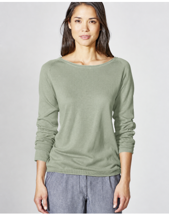 Raglan-Pullover Hanf/Biobaumwolle Normal Fit - cactus [c8bf012f1c06e52c2667b2e65dc43d1a]