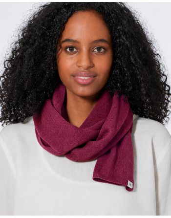 Klassischer Strickschal Hanf/Biobaumwolle - rioja [502cb5e8d260e7b81a29a29a212c7efa]