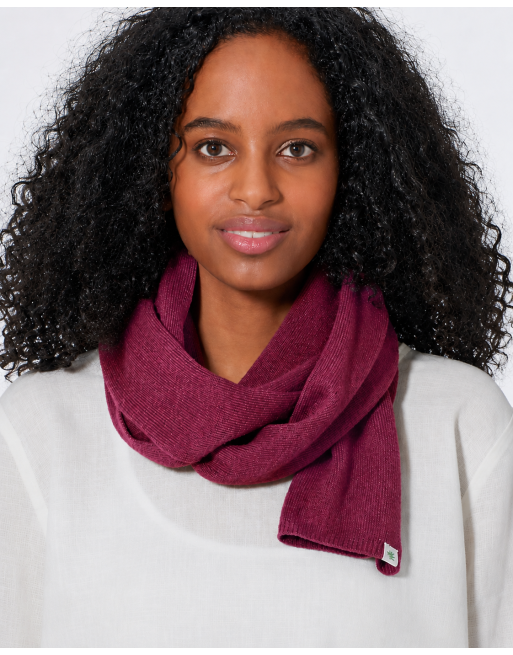 Klassischer Strickschal Hanf/Biobaumwolle - rioja [502cb5e8d260e7b81a29a29a212c7efa]