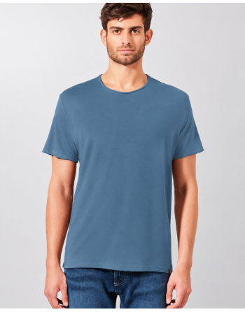 Zeitloses T-Shirt Basic aus Hanf/Biobaumwolle - Normal Fit - atlantic [00ee736facb6a87c2737de8b630f4a77]