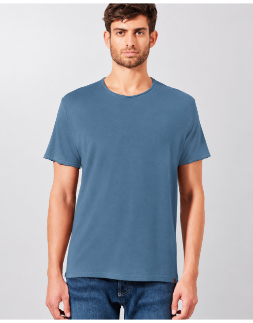 Zeitloses T-Shirt Basic aus Hanf/Biobaumwolle - Normal Fit - atlantic [00ee736facb6a87c2737de8b630f4a77]