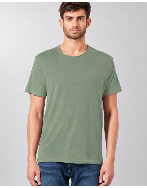 Zeitloses T-Shirt Basic aus Hanf/Biobaumwolle - Normal Fit - cactus [6f7866d72bf32d8f92722333df7f6771]