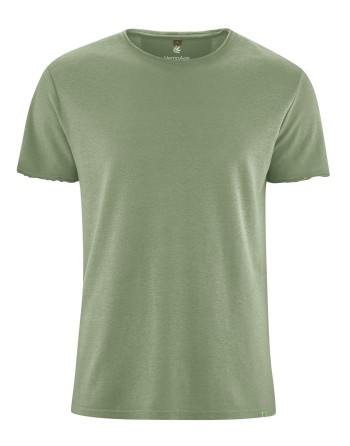 Zeitloses T-Shirt Basic aus Hanf/Biobaumwolle - Normal Fit - cactus [c86fb4d7a10f802a0e0698156fb72d34]