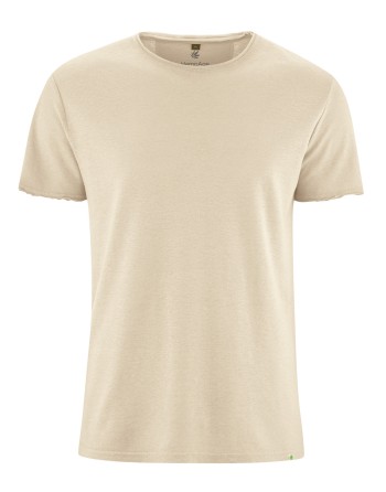 Zeitloses T-Shirt Basic aus Hanf/Biobaumwolle - Normal Fit - gobi [371aaa59e5e4747c172c73bc2462d83a]