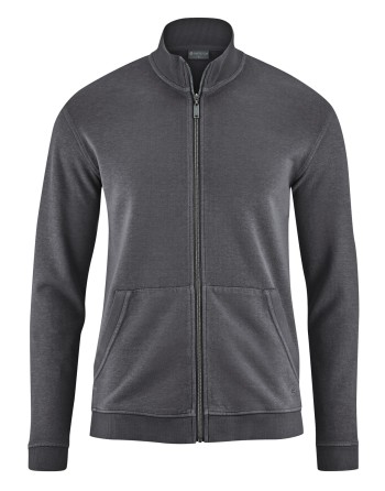 Sweat Jacke Hanf/Biobaumwolle Normal Fit - anthrazit [f1d9e873a4a161a30cbff05817079aff]