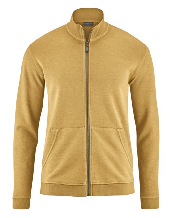 Sweat Jacke Hanf/Biobaumwolle Normal Fit - dijon [ddad54893196df4bdec6d72f676039f5]