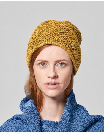 Legere Strick-Beanie aus Hanf & Bio-Baumwolle Unisex - peanut [e4bb8e646646b552b4f0255320f50161]