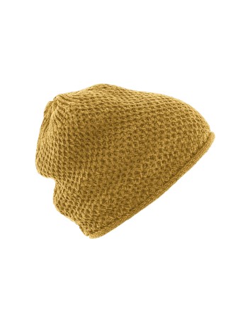 Legere Strick-Beanie aus Hanf & Bio-Baumwolle Unisex - peanut [16a28da4ac958919ddcd183e2c8d44e3]