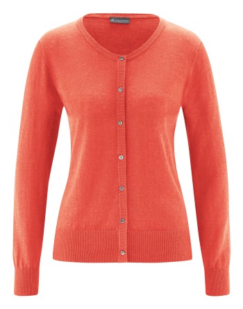 Sommerlicher Cardigan aus Hanf/Bio-Baumwolle Slim Fit - crab [bddf11680102ef76fb7cd4bedaebb5f6]