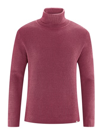 Rollkragen Pullover aus Hanf/Biobaumwolle - Normal Fit - tinto [768a99d456edfd873698a77c33837494]