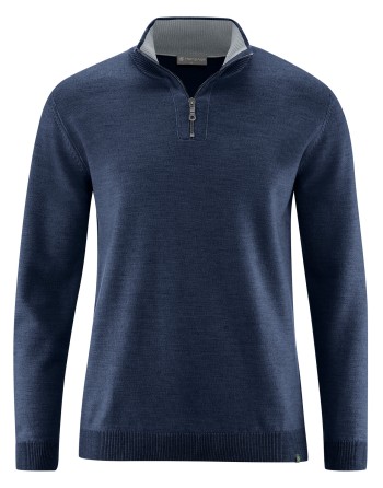 Zeitloser Wolltroyer Hanf/Biobaumwolle Normal Fit - navy [2b6f5c29ebc22393943fae3b26d2f160]