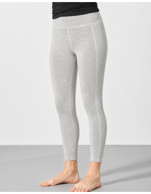Melierte Yoga Leggins Hanf/Biobaumwolle - melange [6399d62613bc2fd150680750613eae63]