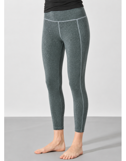 Melierte Yoga Leggins Hanf/Biobaumwolle - titan [e73416fa9df796eb37e391684f3b7d28]