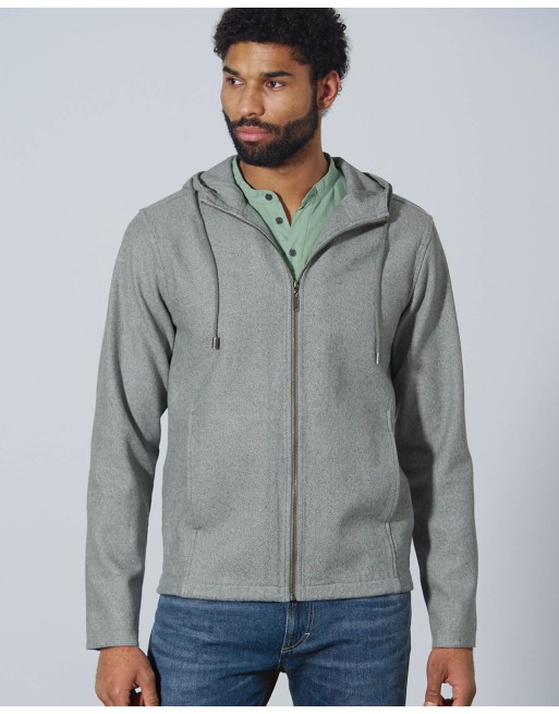 Lässige Kapuzenjacke aus Hanf/Biobaumwolle Normal Fit - dark [6ff4510d4a428173d8cf1b66be419f3d]