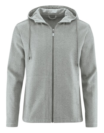Lässige Kapuzenjacke aus Hanf/Biobaumwolle Normal Fit - dark [d59107b11be60d510967b4a594996837]