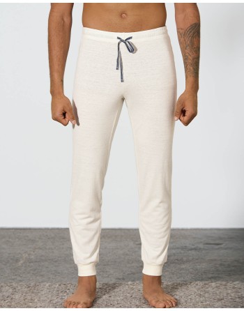 Komfortable Nacht- & Relax-Hose aus Hanf & Bio-Baumwolle - nature [1e20422f273aa01d4dca1f4833786f0e]