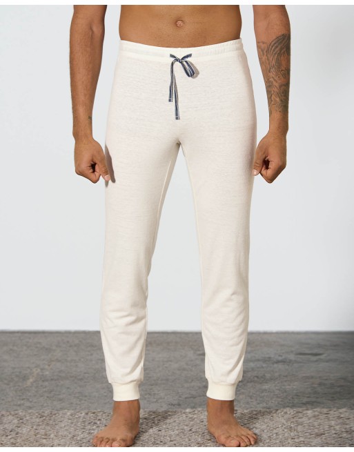 Komfortable Nacht- & Relax-Hose aus Hanf & Bio-Baumwolle - nature [1e20422f273aa01d4dca1f4833786f0e]