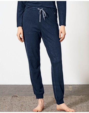 Komfortable Nacht- & Relax-Hose aus Hanf & Bio-Baumwolle - navy [7a060706b6401acc6578d370224736c5]