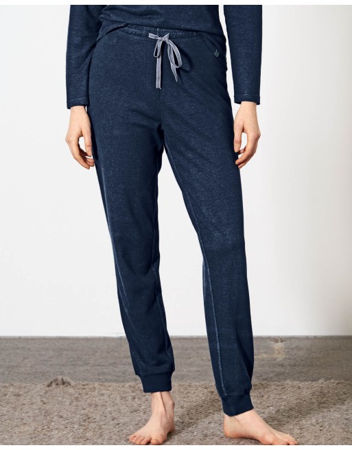 Komfortable Nacht- & Relax-Hose aus Hanf & Bio-Baumwolle - navy [7a060706b6401acc6578d370224736c5]