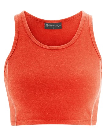 Basic Yoga-Top Hanf/Biobaumwolle Slim Fit - brick [dcb403f4611d1d72c6ce5c6978436178]