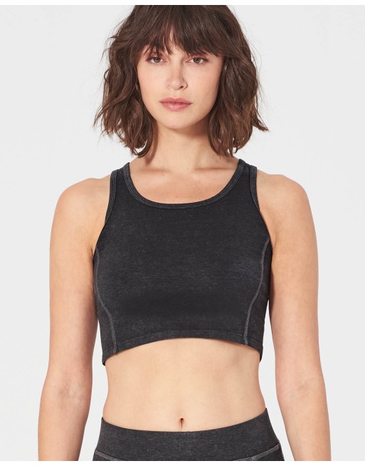 Basic Yoga-Top Hanf/Biobaumwolle Slim Fit - black [3bf7b22612ae181cb91f076289fc7b4c]