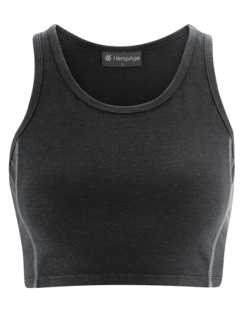 Basic Yoga-Top Hanf/Biobaumwolle Slim Fit - black [bbe3d60c5117534adf4c1028b24f0671]