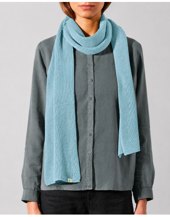 HempAge Monochromer Schal aus Hanf & Bio-Baumwolle – Unisex - wave [377a9122c36f0c25939642e9606b4136]