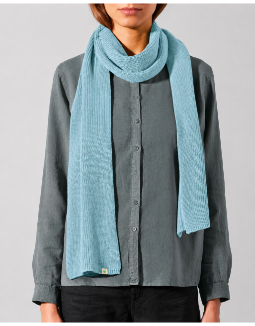 HempAge Monochromer Schal aus Hanf & Bio-Baumwolle – Unisex - wave [377a9122c36f0c25939642e9606b4136]