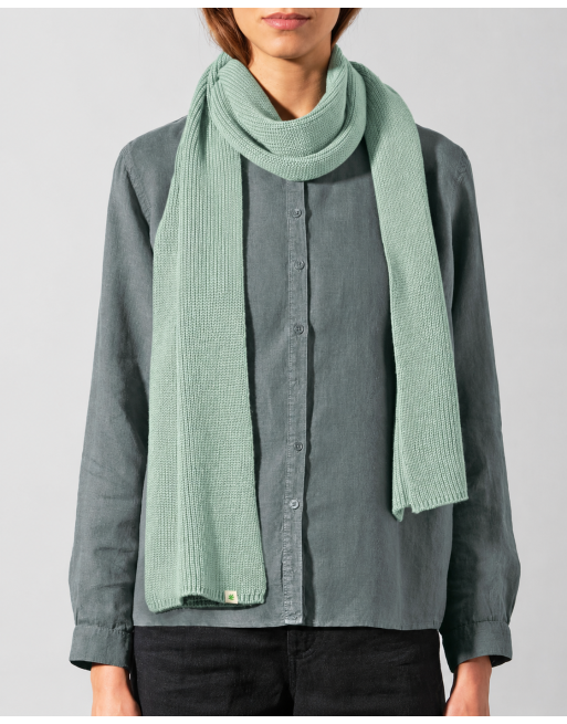 HempAge Monochromer Schal aus Hanf & Bio-Baumwolle – Unisex - menta [fae24c47f8527ce96e663aae0d39bdcf]