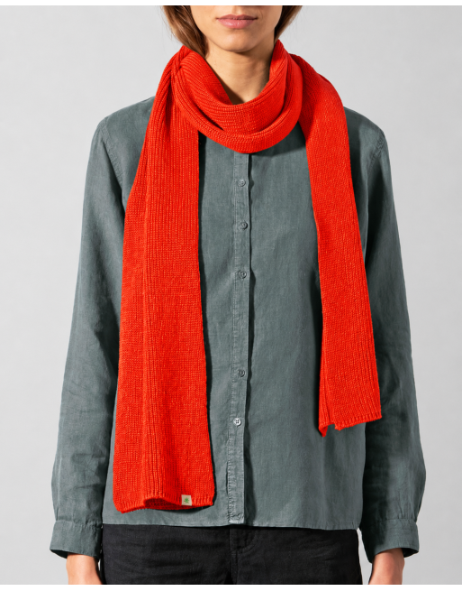 HempAge Monochromer Schal aus Hanf & Bio-Baumwolle – Unisex - brick [93c7a051f33bf4e4ff1a1da291c7d3d4]