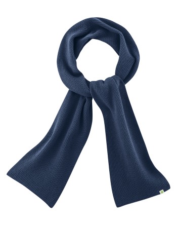 HempAge Monochromer Schal aus Hanf & Bio-Baumwolle – Unisex - navy [1165d58fe0b51001cd117500c2757d36]