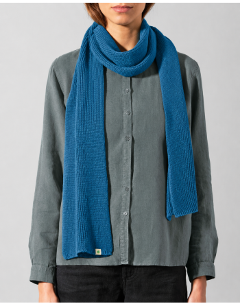 HempAge Monochromer Schal aus Hanf & Bio-Baumwolle – Unisex - sea [bffdde08b191cc0bad86985c81191583]