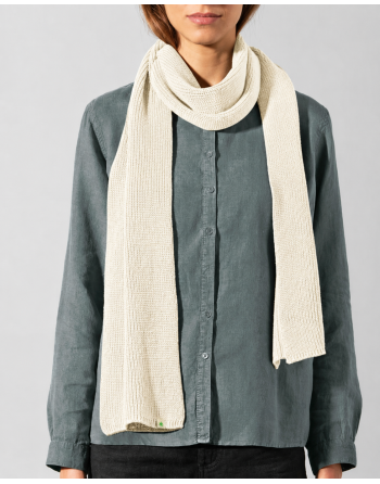 HempAge Monochromer Schal aus Hanf & Bio-Baumwolle – Unisex - nature [626ee08f9f5da04a57e33f019119360a]