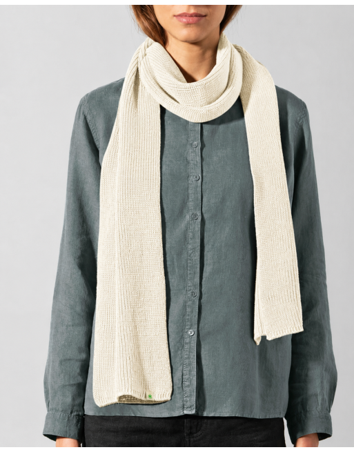 HempAge Monochromer Schal aus Hanf & Bio-Baumwolle – Unisex - nature [626ee08f9f5da04a57e33f019119360a]