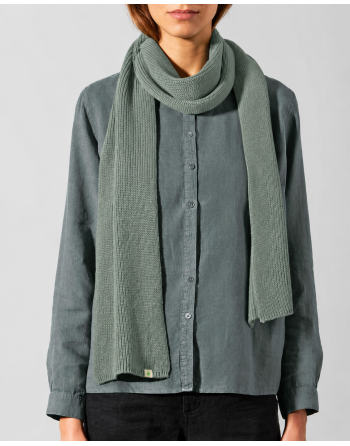 HempAge Monochromer Schal aus Hanf & Bio-Baumwolle – Unisex - thyme [2f2d9496c64e1ff5b06f394a505ab367]