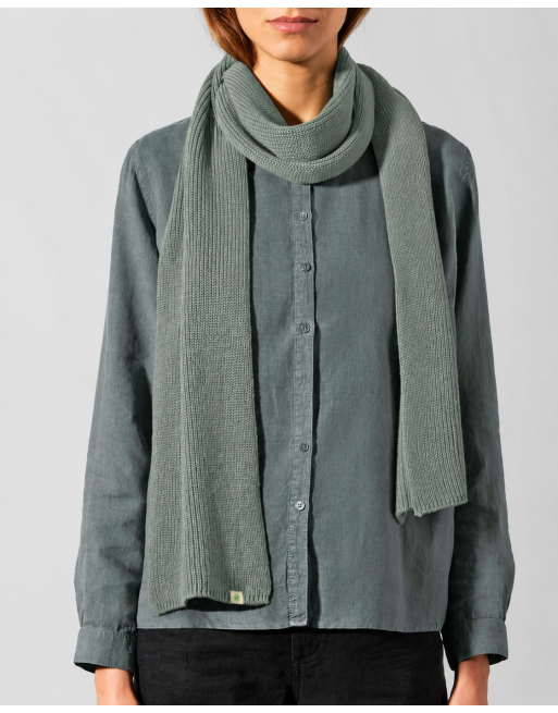 HempAge Monochromer Schal aus Hanf & Bio-Baumwolle – Unisex - thyme [2f2d9496c64e1ff5b06f394a505ab367]